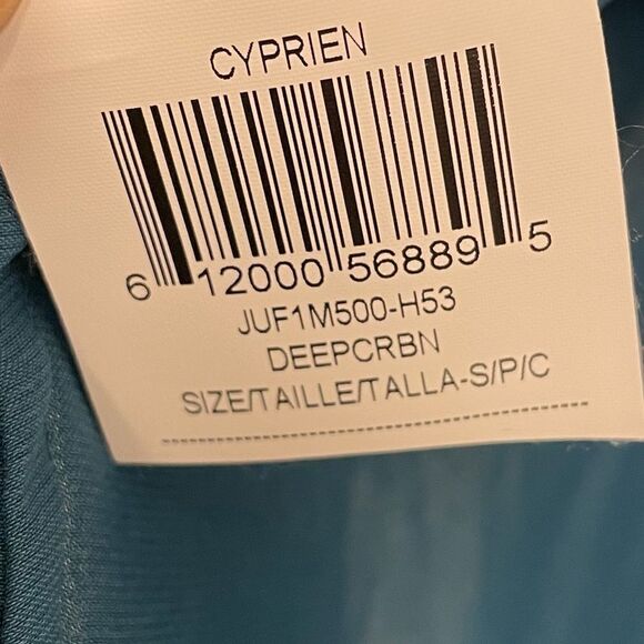 BCBGMAXAZRIA Sleeveless V-Neck High-Low Draped Asymmetrical Blouse S - Picture 4 of 6